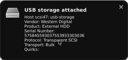 monitor usb storage