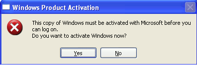 bypass windows xp product activation