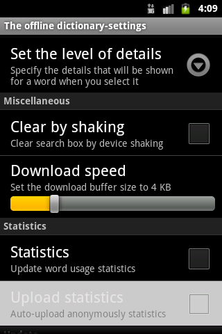 offline Android multi-language dictionary