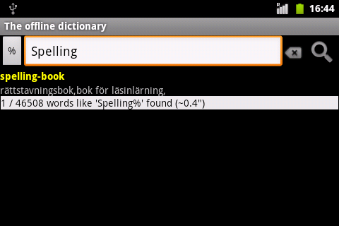 offline Android multi-language dictionary