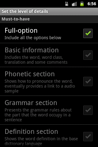 offline Android multi-language dictionary