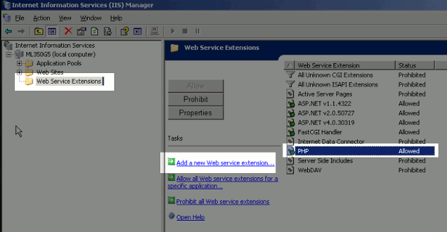 installing wordpress on iis 6