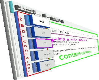 CSS tabbed navigation